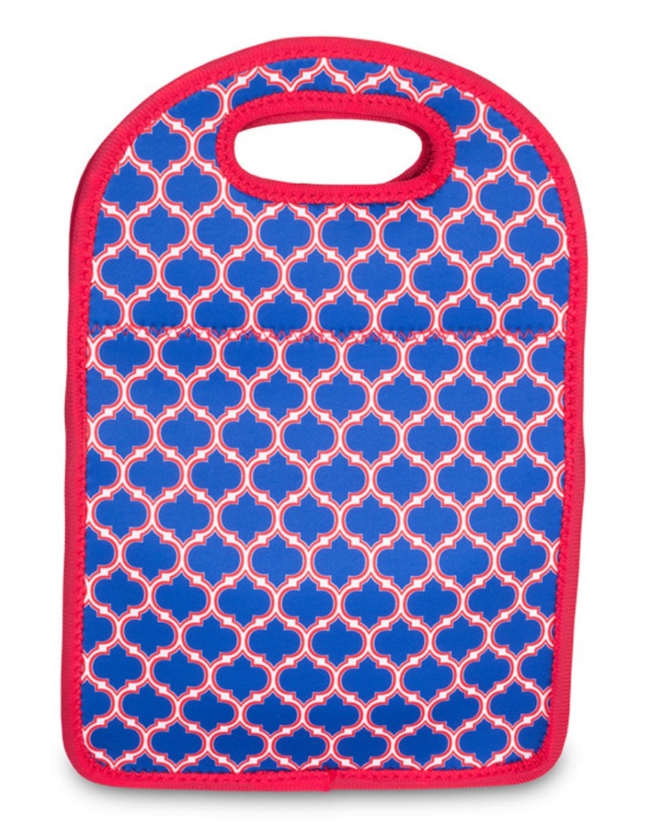 Np712 Neoprene Lunch Tote - Blue & Red
