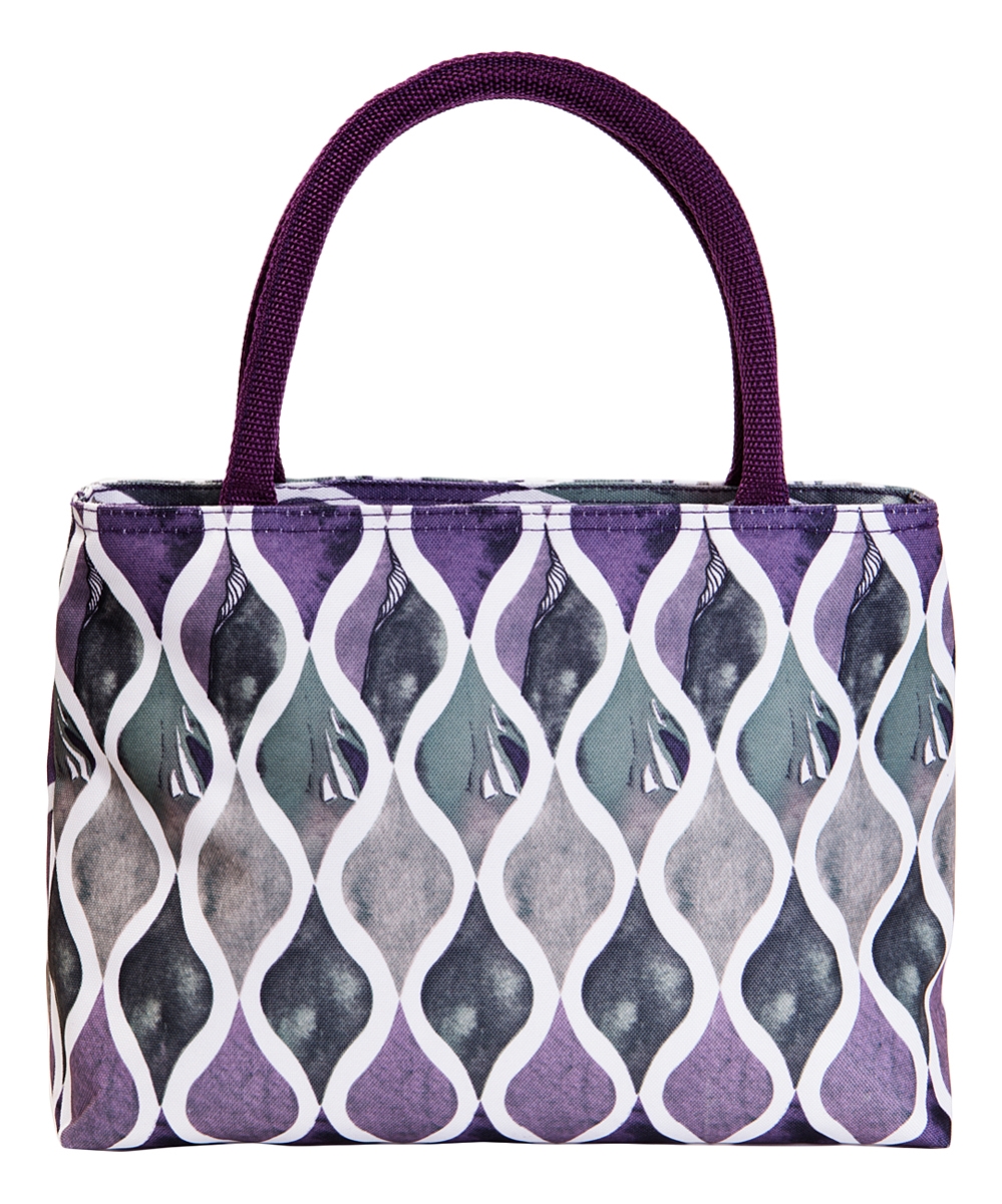 P2004 Insulated Lunch Tote - Purple Waves