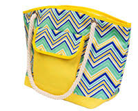 P2005 Insulated Lunch Tote - Yellow & Multi Chevrons