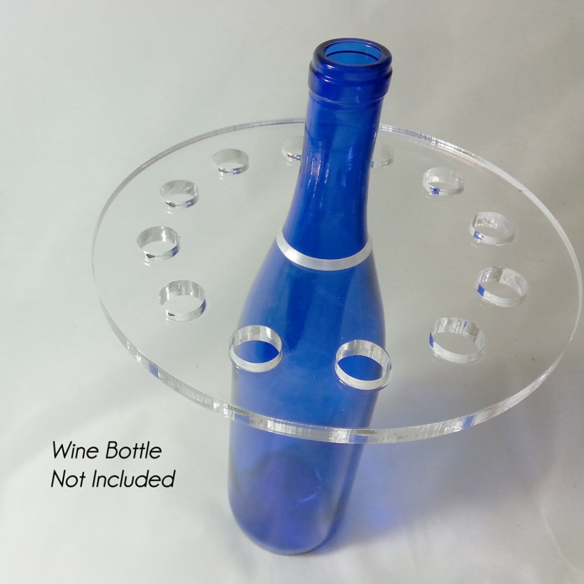 R12 12 Hole Round Bottleneck Wine Bottle Stopper Display