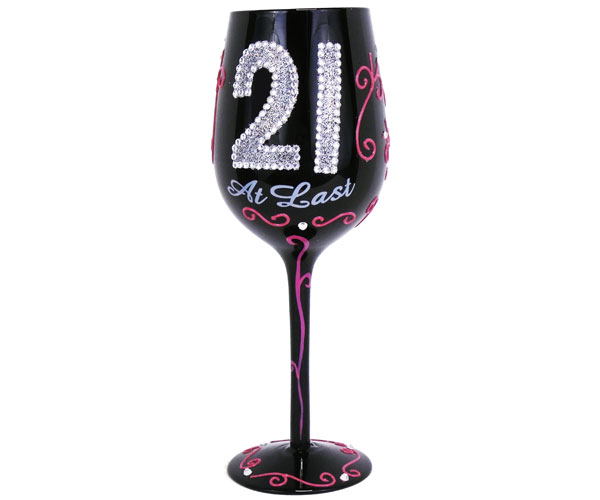 Wg21atlast Wine Glass, 21 At Last