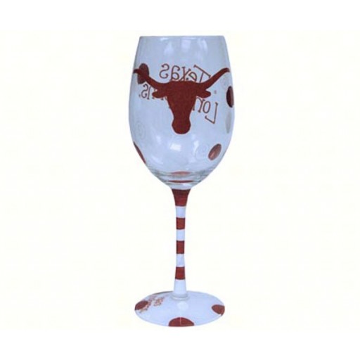 12042 12 Oz. Wine Glass - Texas Longhorn