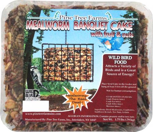 Ptf1341 Case Of 8, Mealworm Banquet Large Seed Cake - 1.75 Lbs.