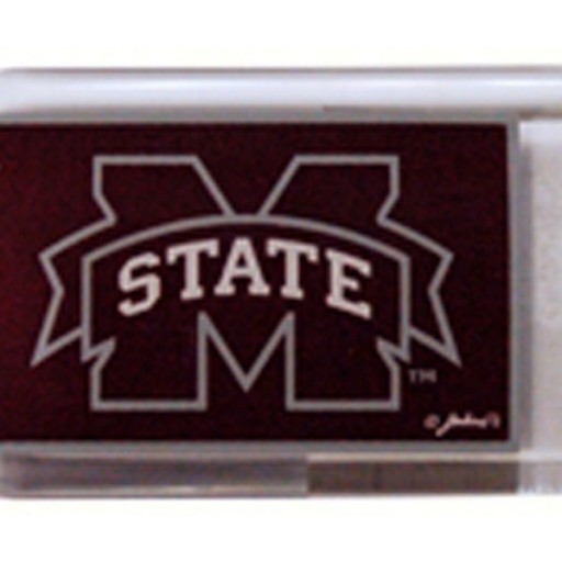24807 Lucite Logo Bottle Opener Keychain - Mississippi State Bulldogs