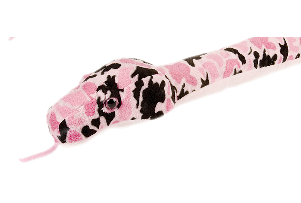 Wr11106 Camo Pink Plush Snake - 54 In.
