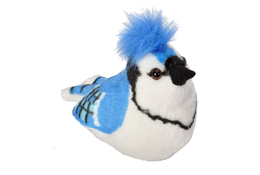 Wr18225 Blue Jay Stuffed Animal With Sound - 5 In.