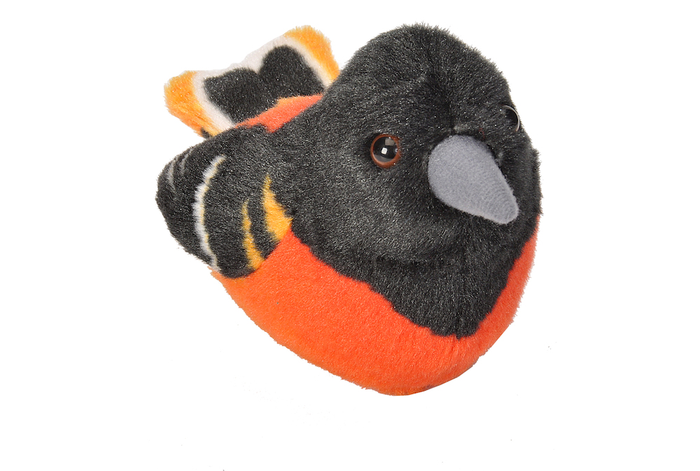 Wr18228 Baltimore Oriole Stuffed Animal With Sound - 5 In.