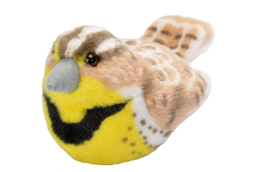 Wr18229 Western Meadowlark Stuffed Animal With Sound - 5 In.