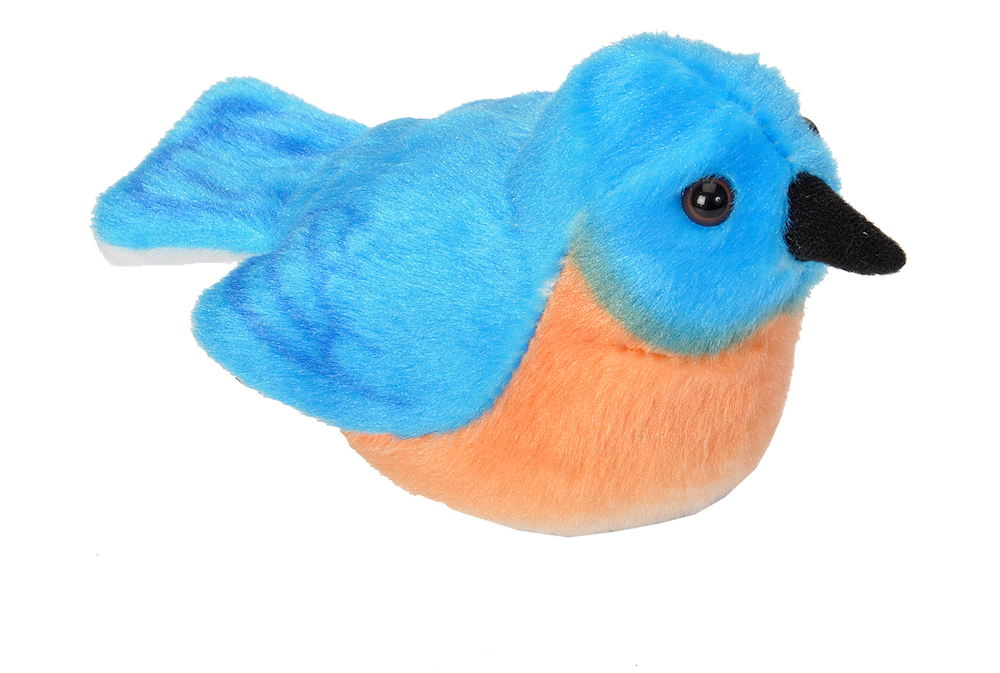 Wr18230 Bluebird Stuffed Animal With Sound - 5 In.