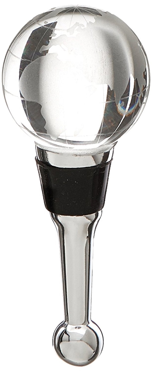 Ls Arts Bs-159 Bottle Stopper - Crystal Globe