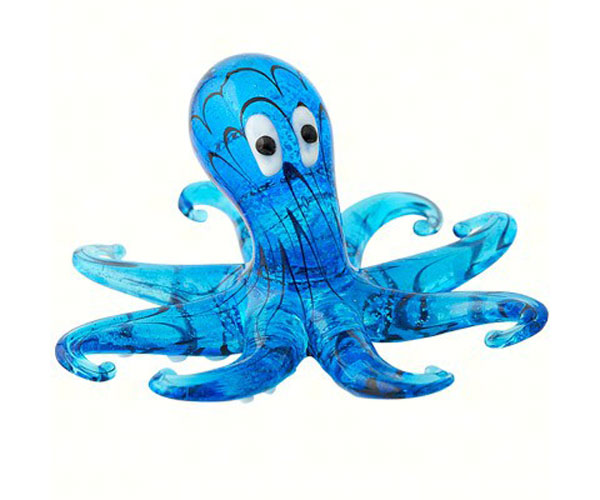 Ls Arts Ma-054 Milano Art Glass Animals-octopus