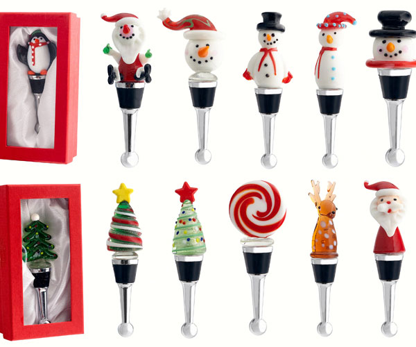 Ls Arts Wax-026 Bottle Stoppers - Holiday