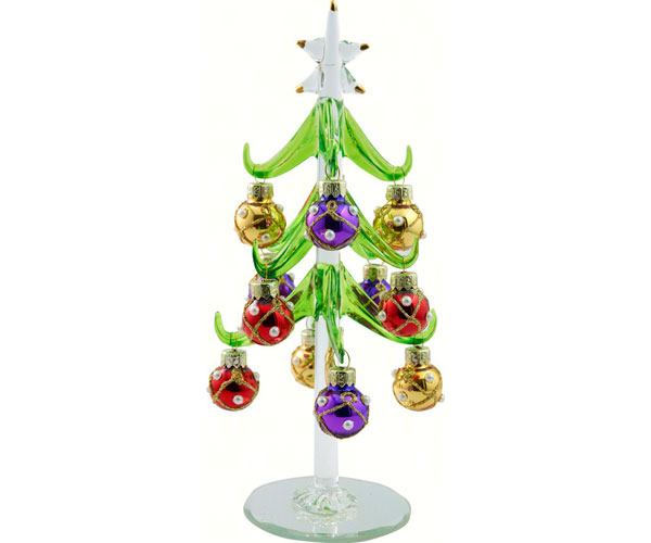 Ls Arts Xm-683 Tree Ornaments, Green - 6 In.