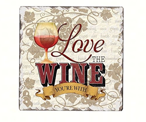 Counter Art Cart67441 Tumbled Tile Love The Wine