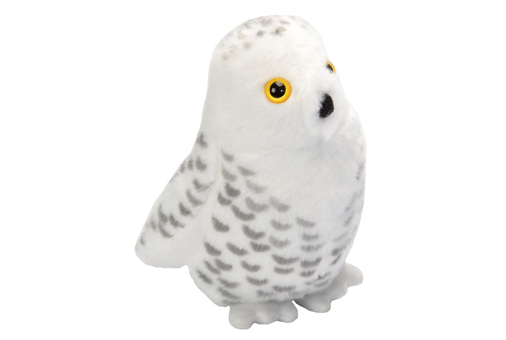 Wr19493 Snowy Owl Stuffed Animal With Sound - 5 In.