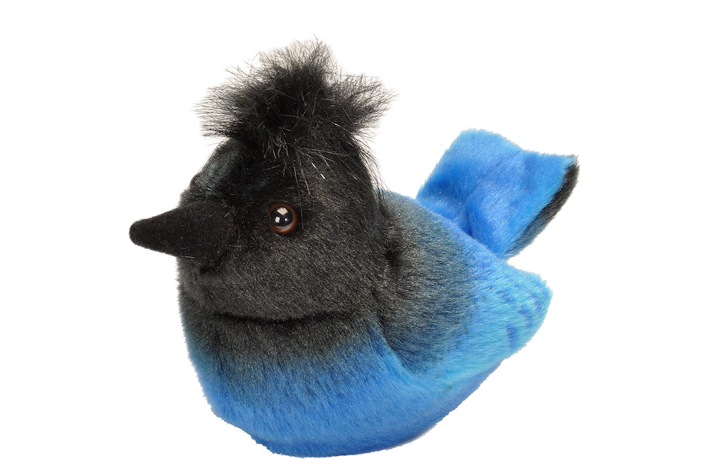 Wr20003 Stellers Jay Stuffed Animal With Sound - 5 In.