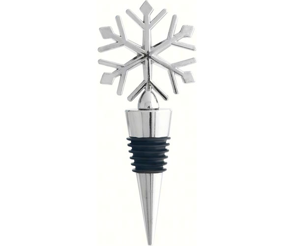 Ls Arts Xm-981 Bottle Stopper, Snowflake Silver - Metal