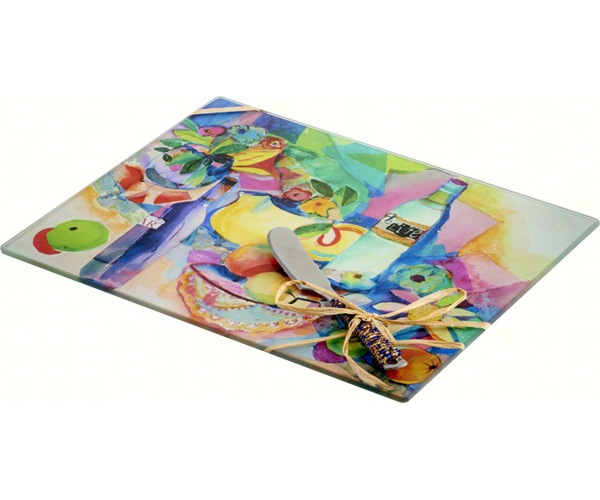 Ls Arts Hs-035 Cheese Board - Art Is Life, Rectangle 10 X 8 In.