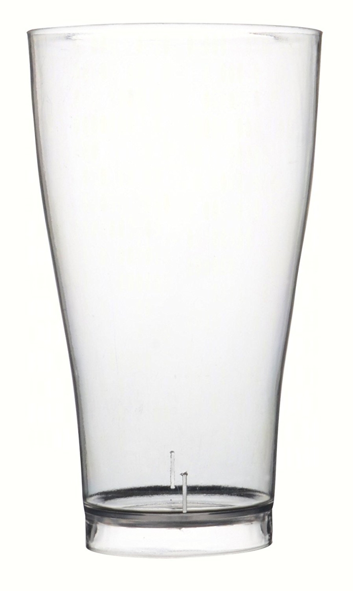 Fine4514cl Pilsner Glass Polystyrene Plastic Cups - 6 Ct. 14 Oz.