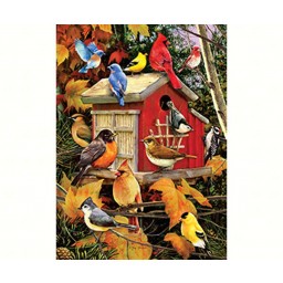 Om80100 Cobble Hill, Fall Birds Jigsaw Puzzle - Pieces Of 1000