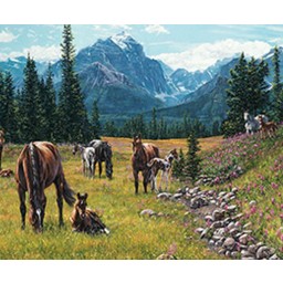 Om51816 Cobble Hill, Horse Meadow Jigsaw - Pieces Of 1000