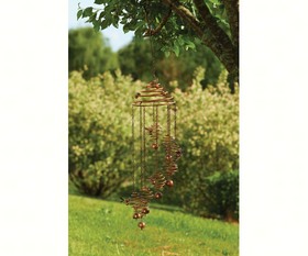 Ancientag87094 Bee Spiral With Bells Flamed Hanging