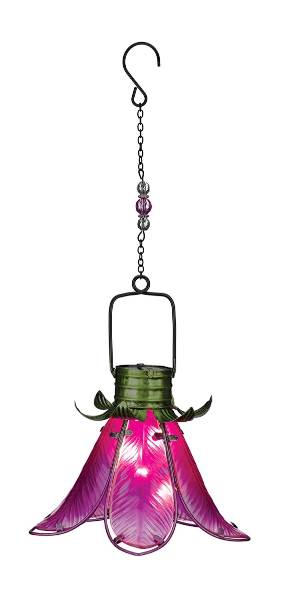 Regal11459 Solar Flower Lantern - Pink Lily