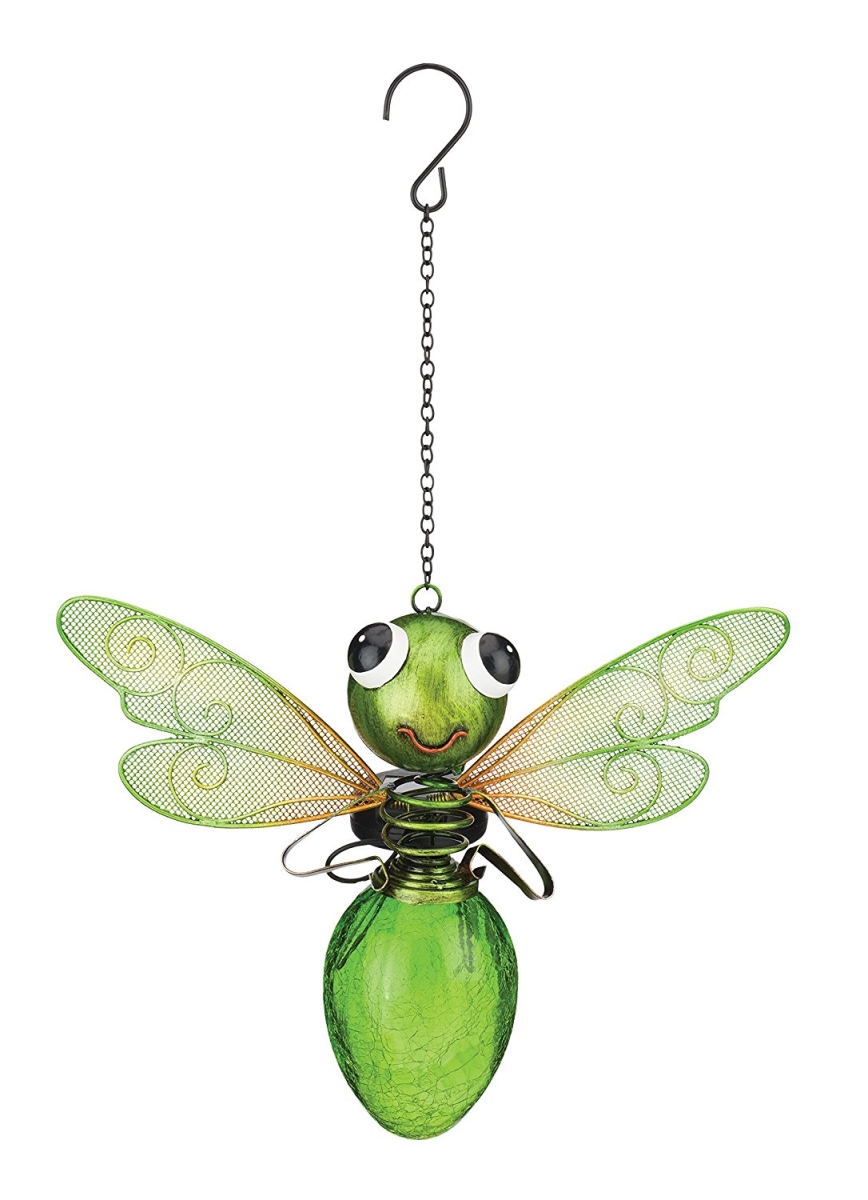 Regal11576 Solar Dragonfly Lantern - Green