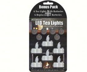 Mark Feldstein Mftl1036rb Led Tea Lights With Replacement Batteries - Pack Of 6