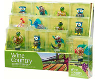 Bs-1006 Wine Country Bottle Stopper Display, 12 Piece