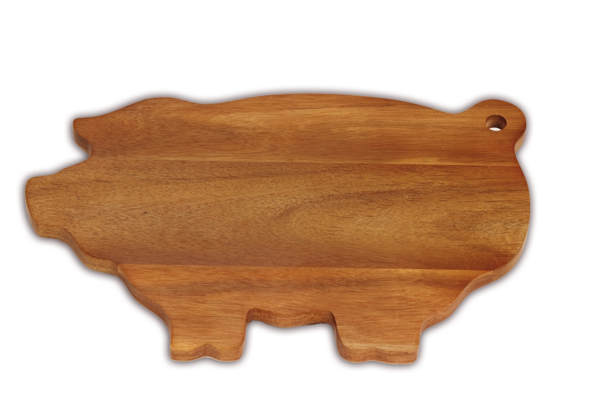 Oak & Olive Oakpsm194 Pig Cutting Board, Wood