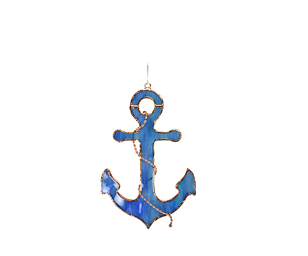 Ge288 Serenity Blue Anchor Sun Catcher