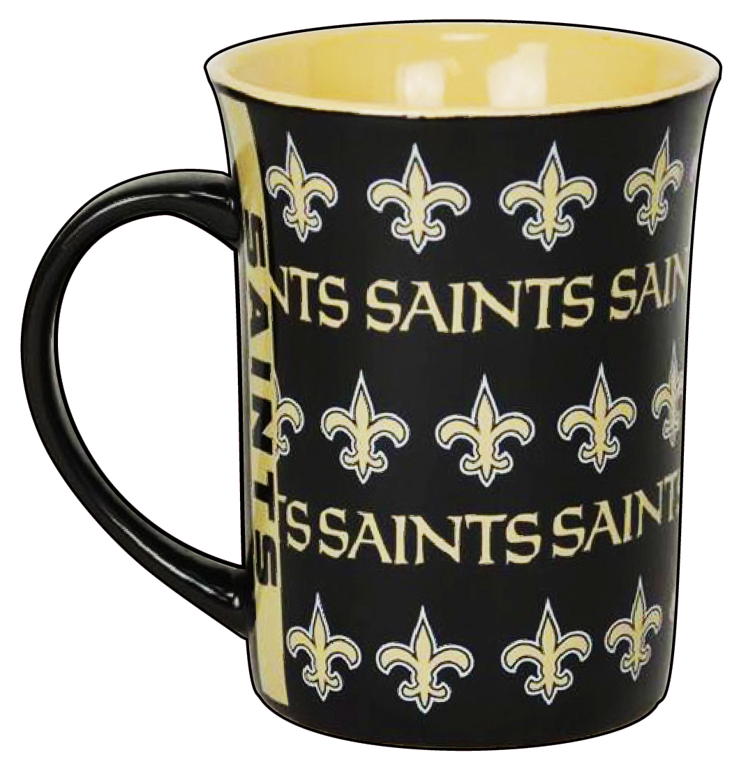Mc1258nosaints 15 Oz New Orleans Saints Line Up Mug