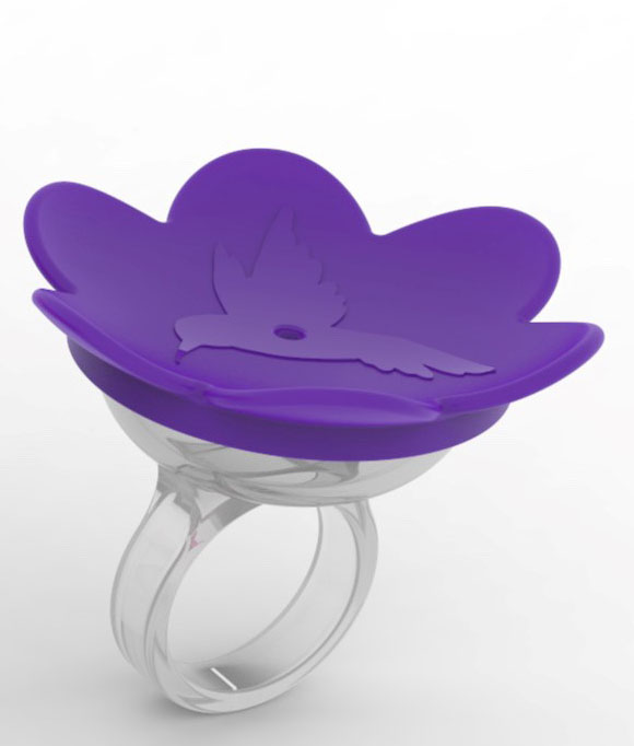 Be104 Hummer Ring, Purple