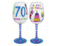 Wg70birthday 15 Oz Young At Heart Wine Glass