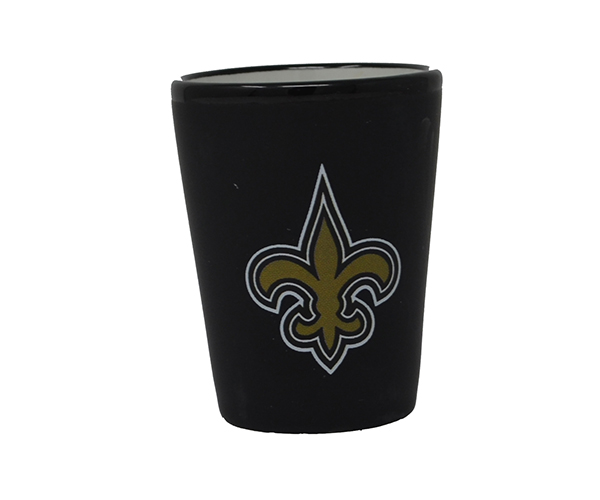 Mc300102nosaint New Orleans Saints Black Matte Shot Glass
