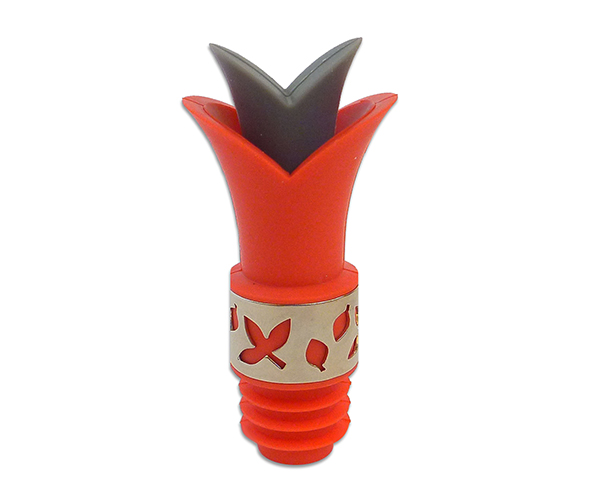 Absredlily Bottle Stopper & Pourer Sets, Red Lily