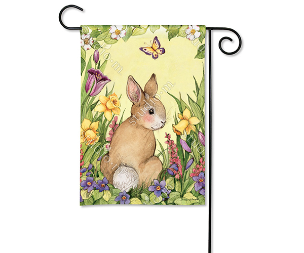 Magnet Works Mail31649 Springtime Bunny Breezeart Garden Flag