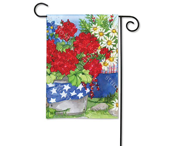 Magnet Works Mail31678 Patriotic Floral Garden Flag