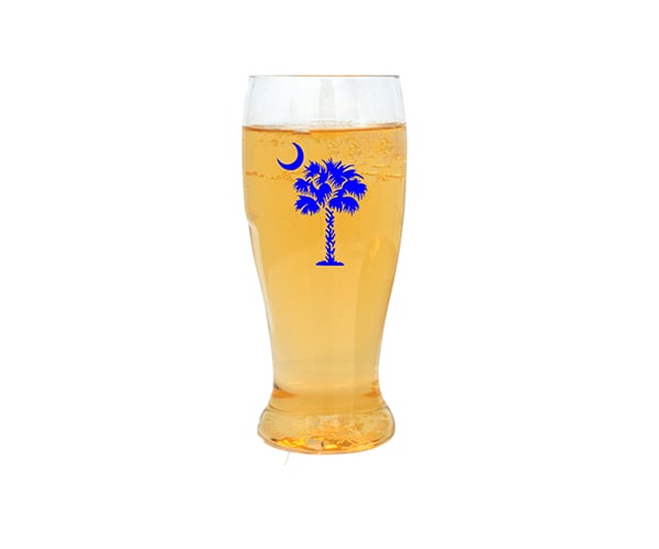Ed1003-ptb Blue Palmetto Tree Ever Drinkware Beer Tumbler