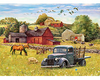 Om80002 Summer Afternoon On Thr Farm Puzzle, 1000 Piece