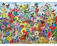 Om80032 Butterfly Garden Puzzle, 1000 Piece