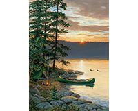 Om85018 Canoe Lake Puzzle, 500 Piece