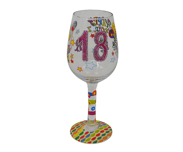 Wg18itsmybirthd Wine Glass 18 Its My Birthday