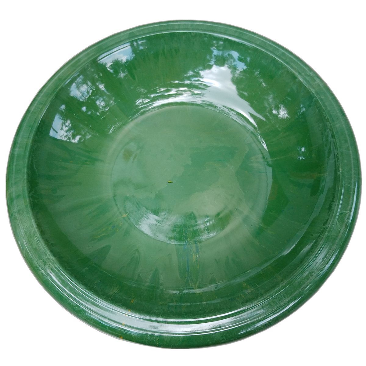 Tdi41900t Gloss Bird Bowl With Gloss Rim, Kale Green