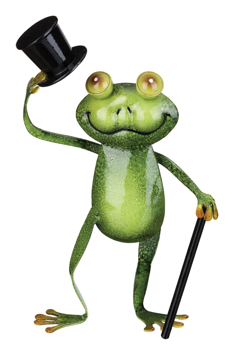Regal12305 Frog Decor Top Hat Dancing