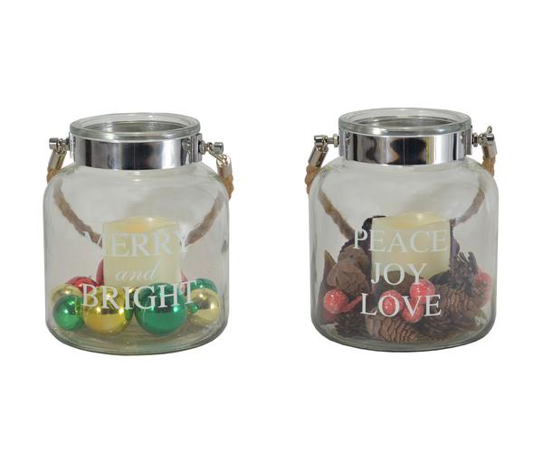 Mark Feldstein Mfexpmbpjl 6 In. Holiday Expression Canisters - 4 Piece