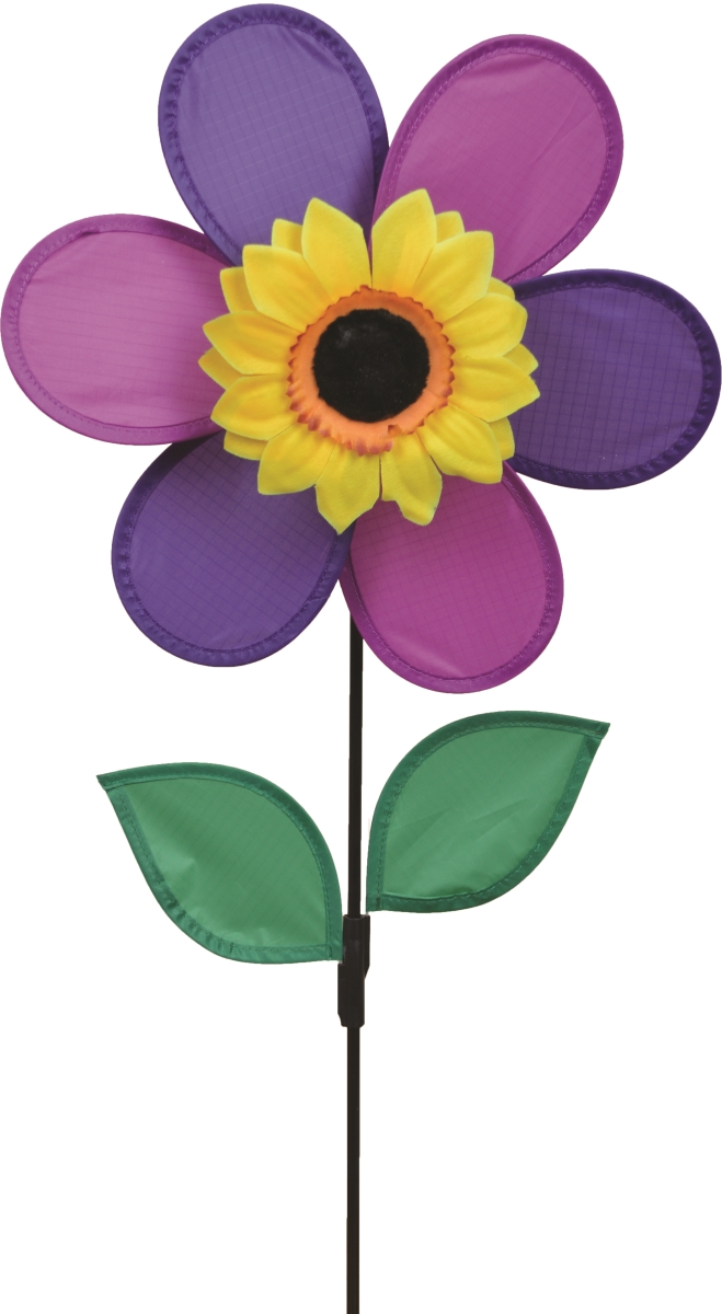 Pd21714 12 In. Purple Sunflower Spinner