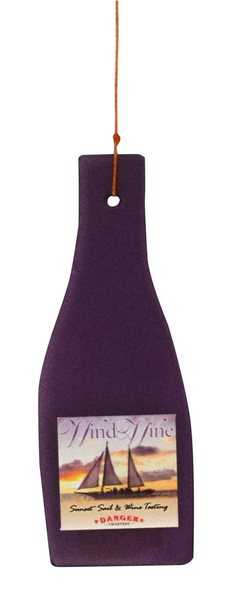 Geblueb1 Purple Wine Bottle Glass Piece
