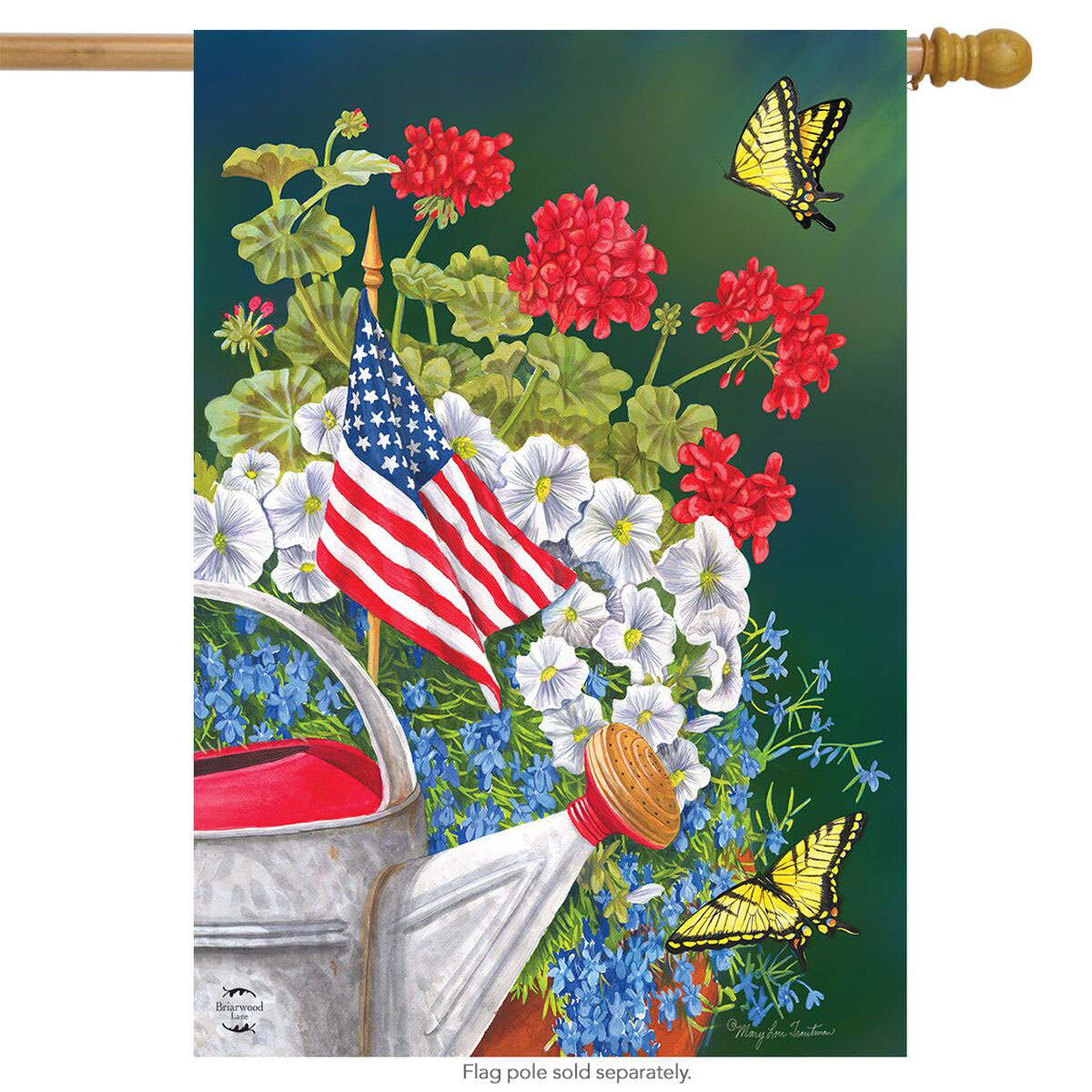 Blh00605 American Garden House Flag